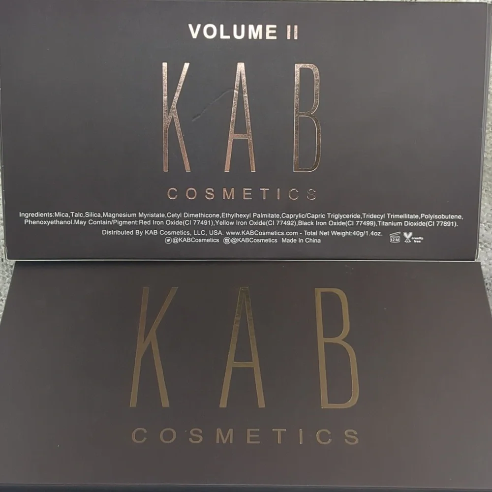 KAB Vol II Cosmetics Contour Palette, 8x 40g/1.4oz